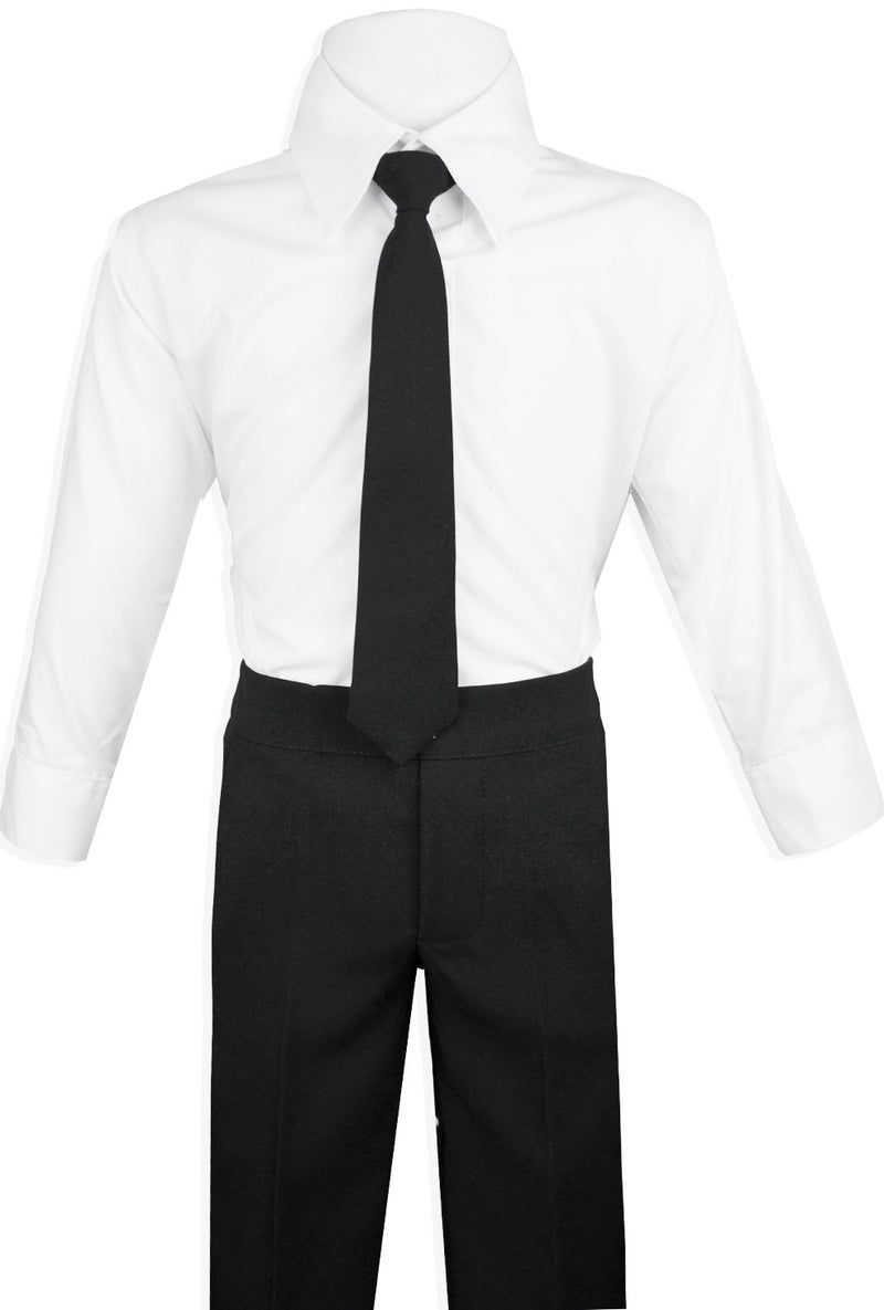 Black n Bianco Boys Suit with Tie for Toddlers and Infants. (4T, Black) - Image 2